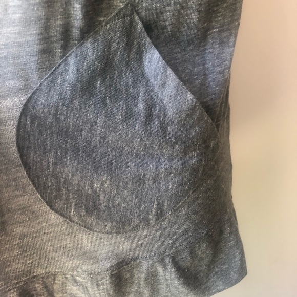 🌼 Alternative Lightweight Jersey Rib Sleeve Open Cardigan in Eco Grey S NEW - Picture 4 of 9